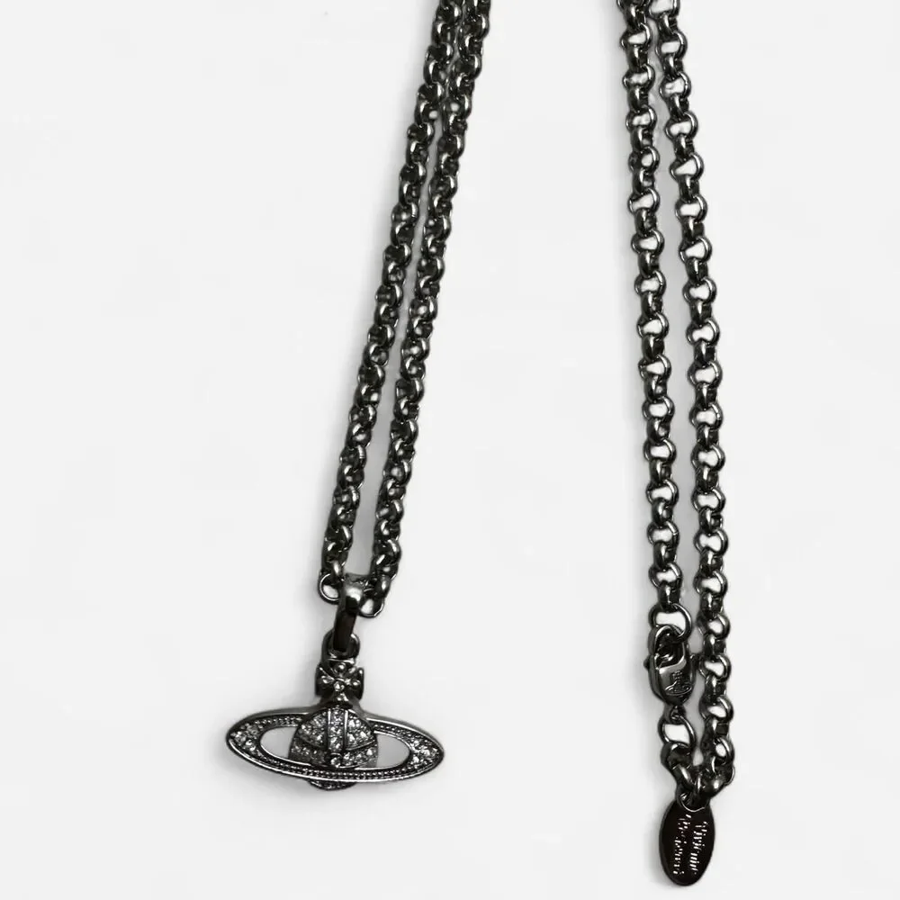 Vivienne Westwood Silver Orb Pendant Necklace, Unisex Everyday